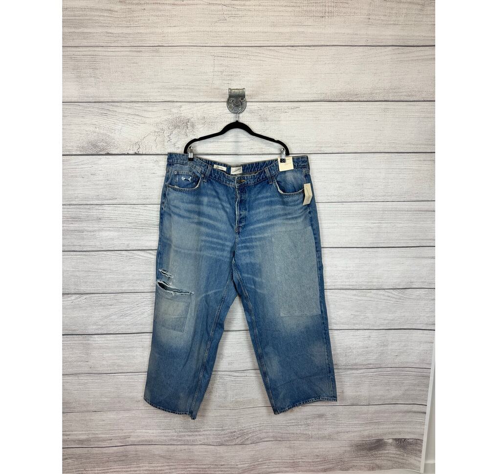 Universal Thread Plus Size 90's Baggy Mid-Rise Patch Jeans Size 24